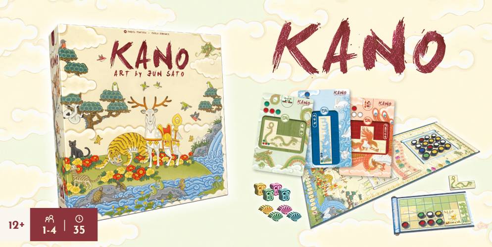 日本の伝統絵画をテーマにした絵巻物に美しい作品を描き上げるパズルゲーム「KANO」